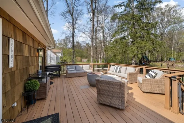 a view of a patio on the roof deck