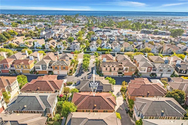 an aerial view of multiple house