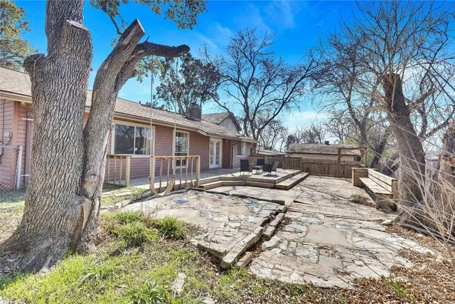 a view of a house with a patio