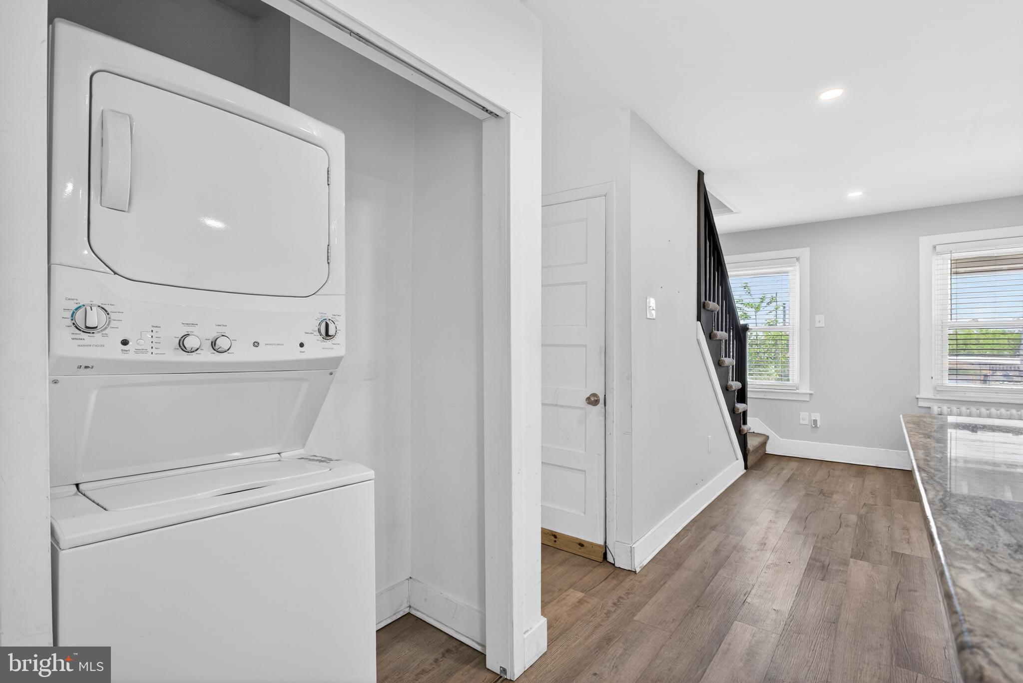 1122 West Ridge Road Marcus Hook, PA 19061 - Photo 14 of 27 a view of storage and utility room with washer and dryer