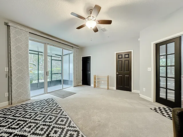 a car parked in a room