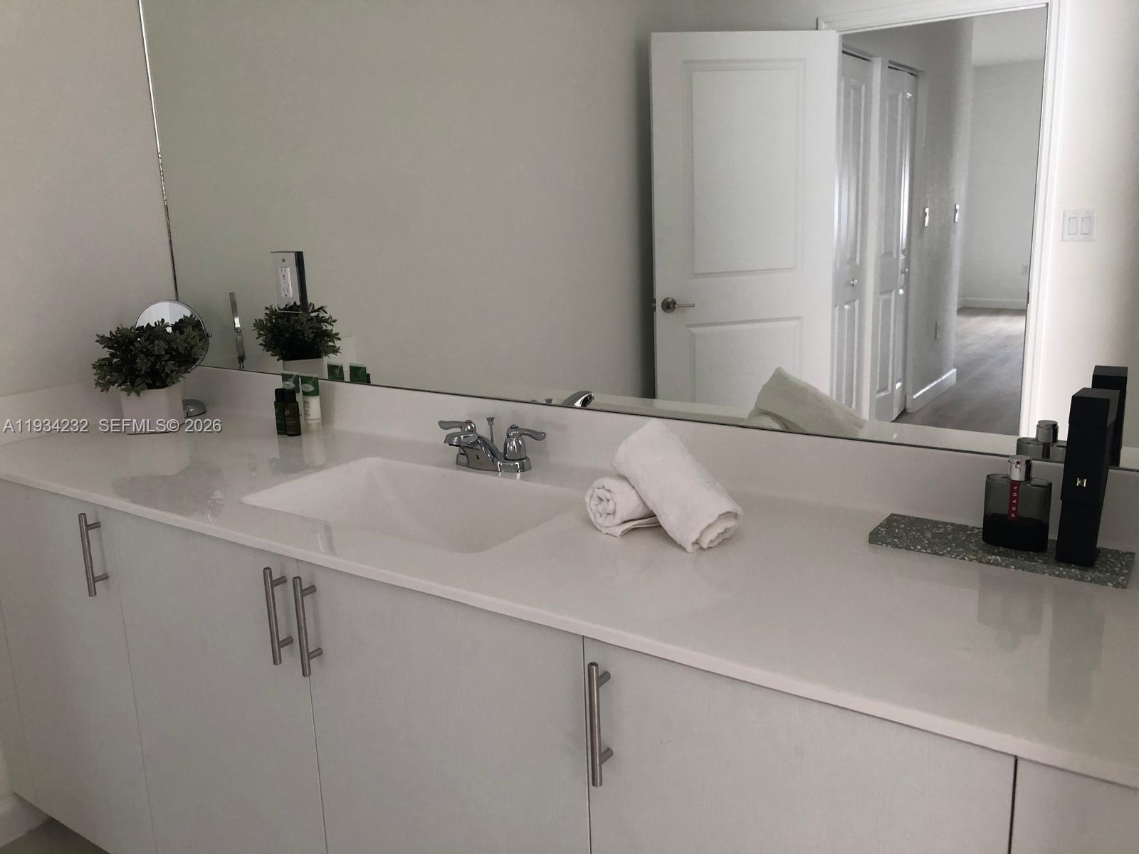 19507 Southwest 339th Terrace Homestead, FL 33034 - Photo 42 of 83 a bathroom with a sink and a mirror
