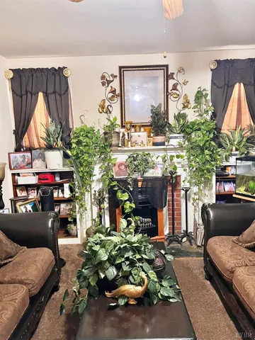 a bedroom with a bed and a table