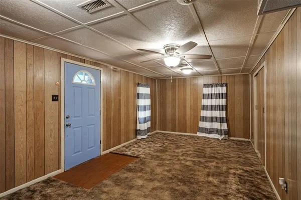 a view of a livingroom with a chandelier