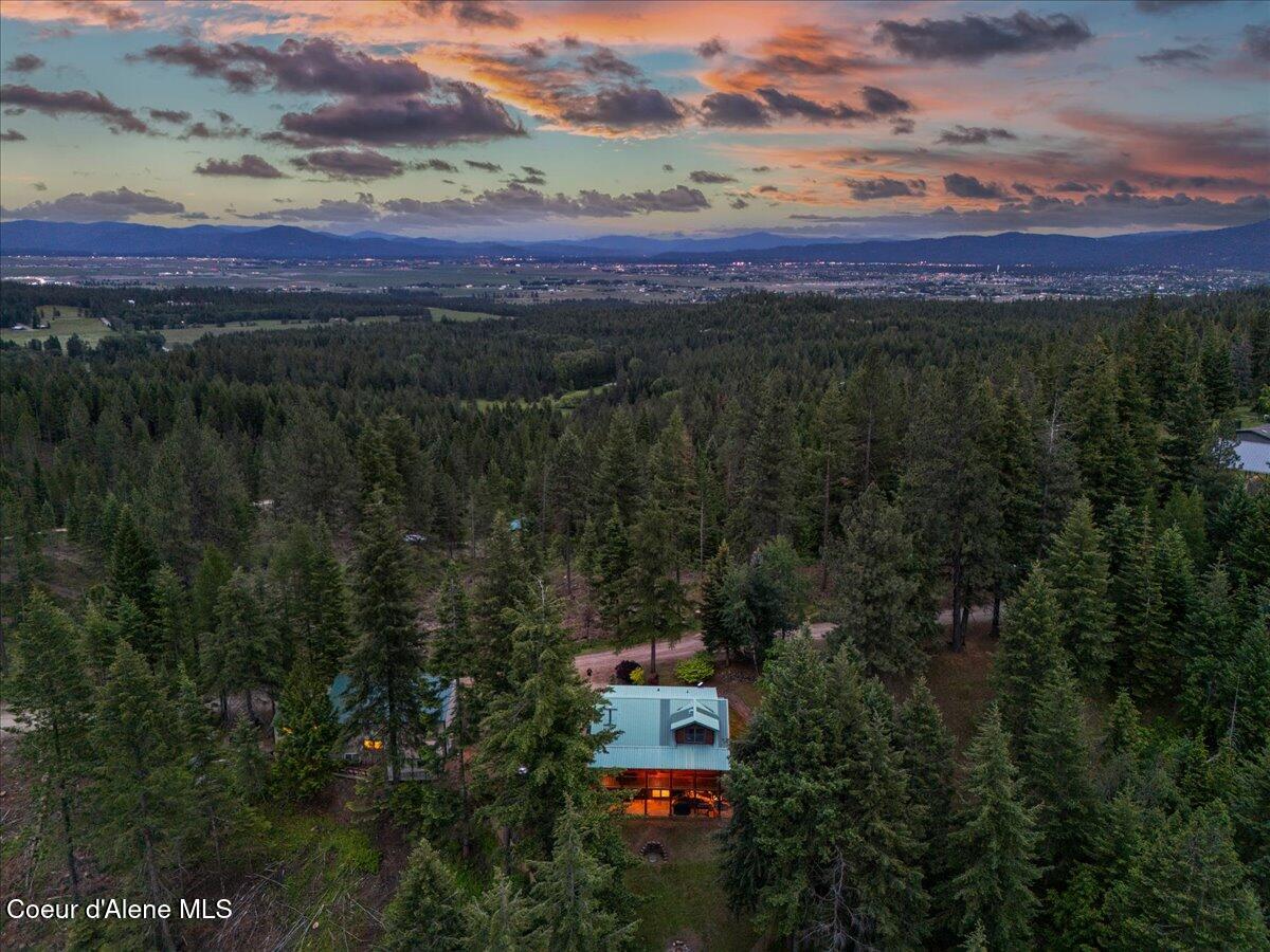 14751 North Smith Avenue Rathdrum, ID 83858 - Photo 4 of 44 04-Twilight Aerial Front of Home