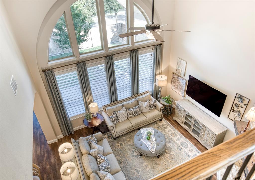 7760 Hackamore Street Frisco, TX 75036 - Photo 24 of 40 View from upstairs looking down on the living room.