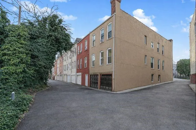 a view of a house with a large windows