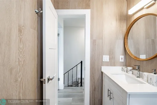 a living room with furniture and decor