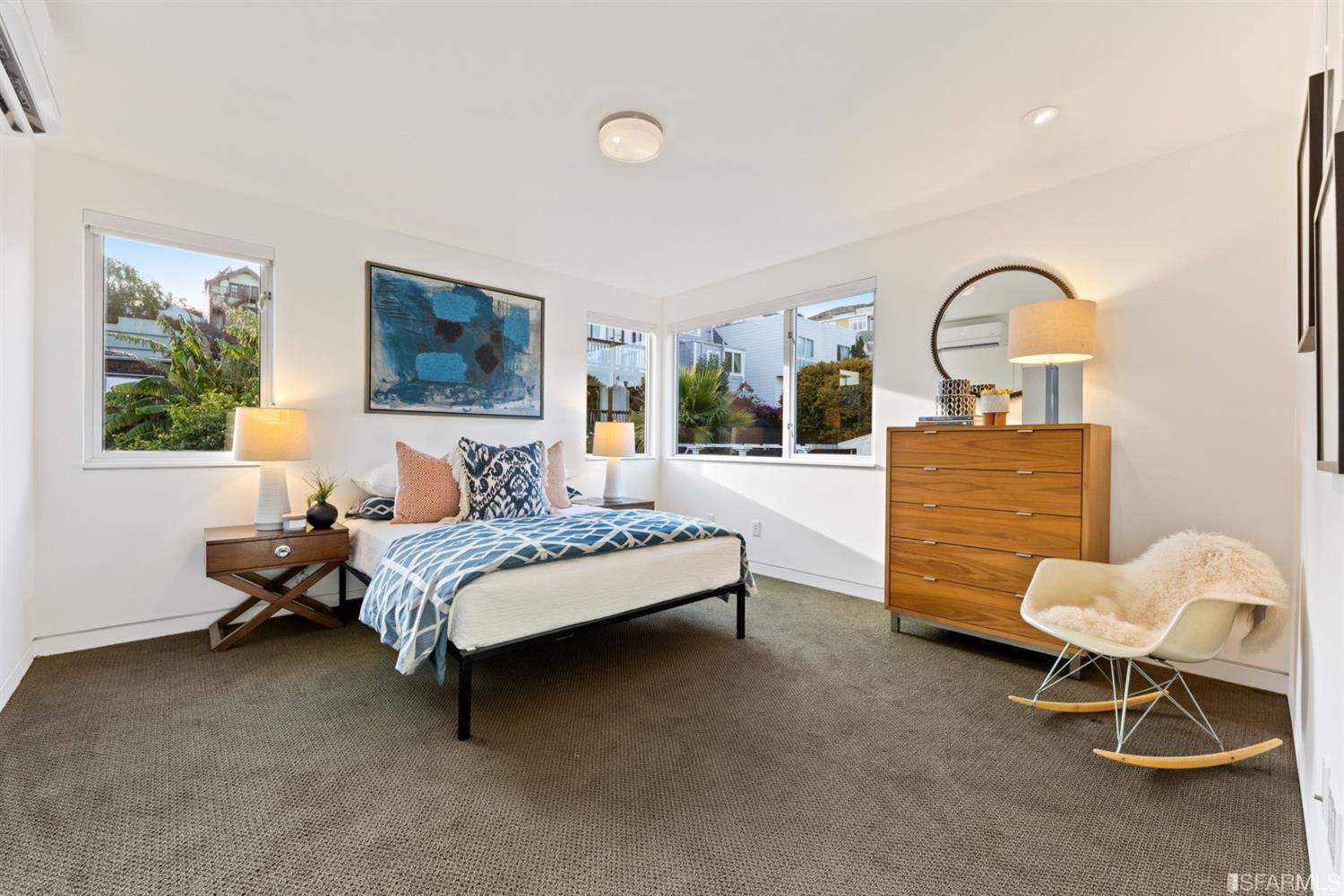 172 Prentiss Street San Francisco, CA 94110 - Photo 35 of 73 Northern guest bedroom overlooks soccer pitch and patio