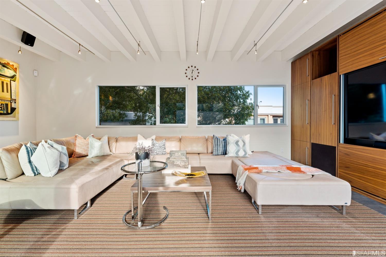 172 Prentiss Street San Francisco, CA 94110 - Photo 8 of 73 Built in media center with collapsing doors to hide the TV when not in use