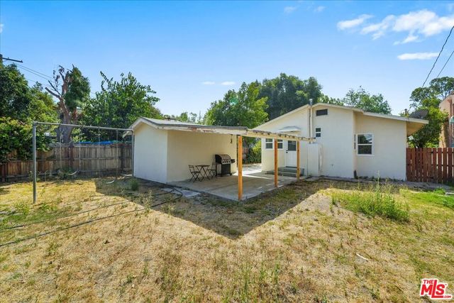 a backyard of a house