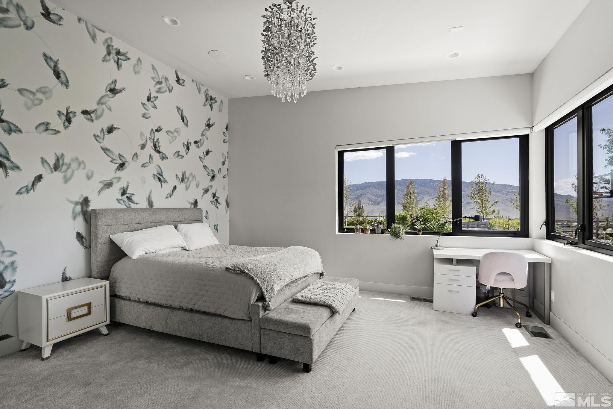 2385 Eagle Bend Trail Reno, NV 89523 - Photo 23 of 40 a bedroom with a bed and a large window