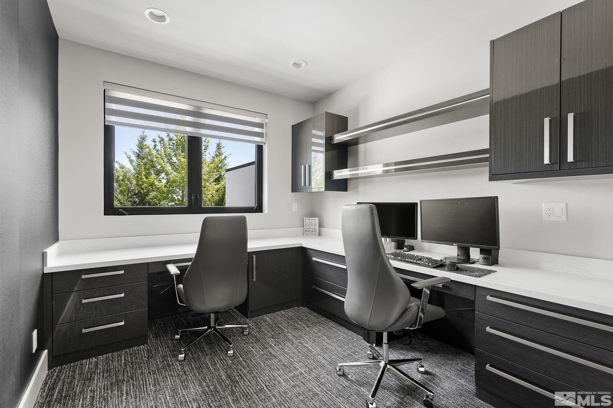 2385 Eagle Bend Trail Reno, NV 89523 - Photo 31 of 40 a view of a workspace with furniture and a window