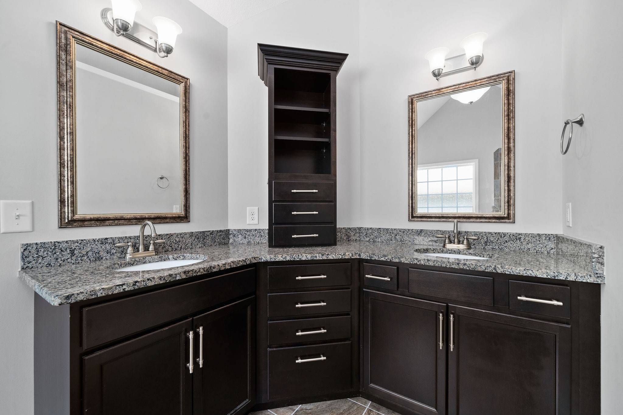 1008 Barnhill Road Clarksville, TN 37043 - Photo 28 of 44 a bathroom with a granite countertop sink vanity and mirror