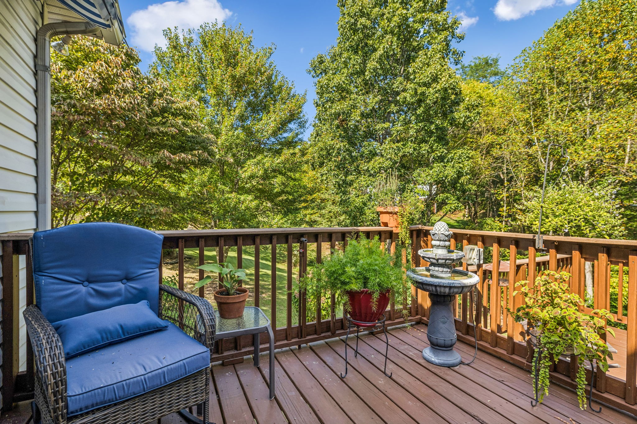 7608 Aubrey Ridge Court Fairview, TN 37062 - Photo 21 of 32 a balcony with wooden benches