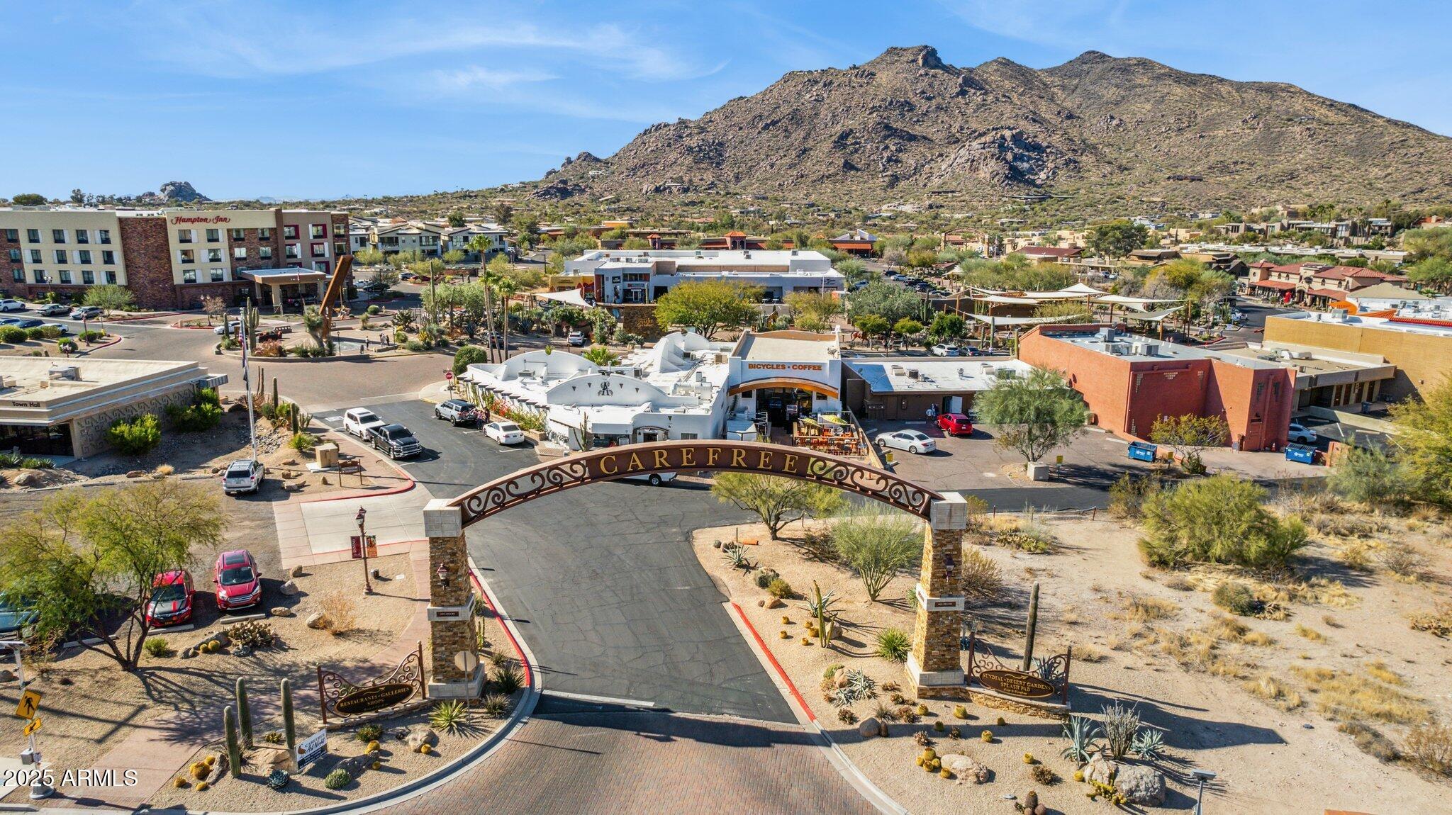 1 Easy Street, Unit 15 Carefree, AZ 85377 - Photo 48 of 57 Aerial Downtown Carefree