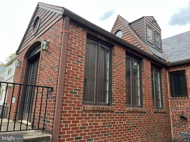 a view of a brick wall