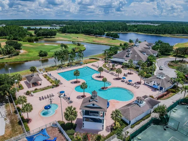 an aerial view of a table
