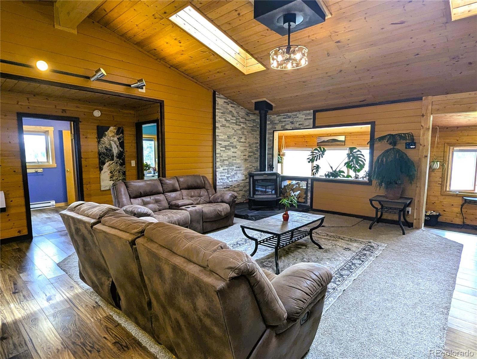 2084 Forbes Park Road Fort Garland, CO 81133 - Photo 17 of 39 a living room with furniture and a flat screen tv