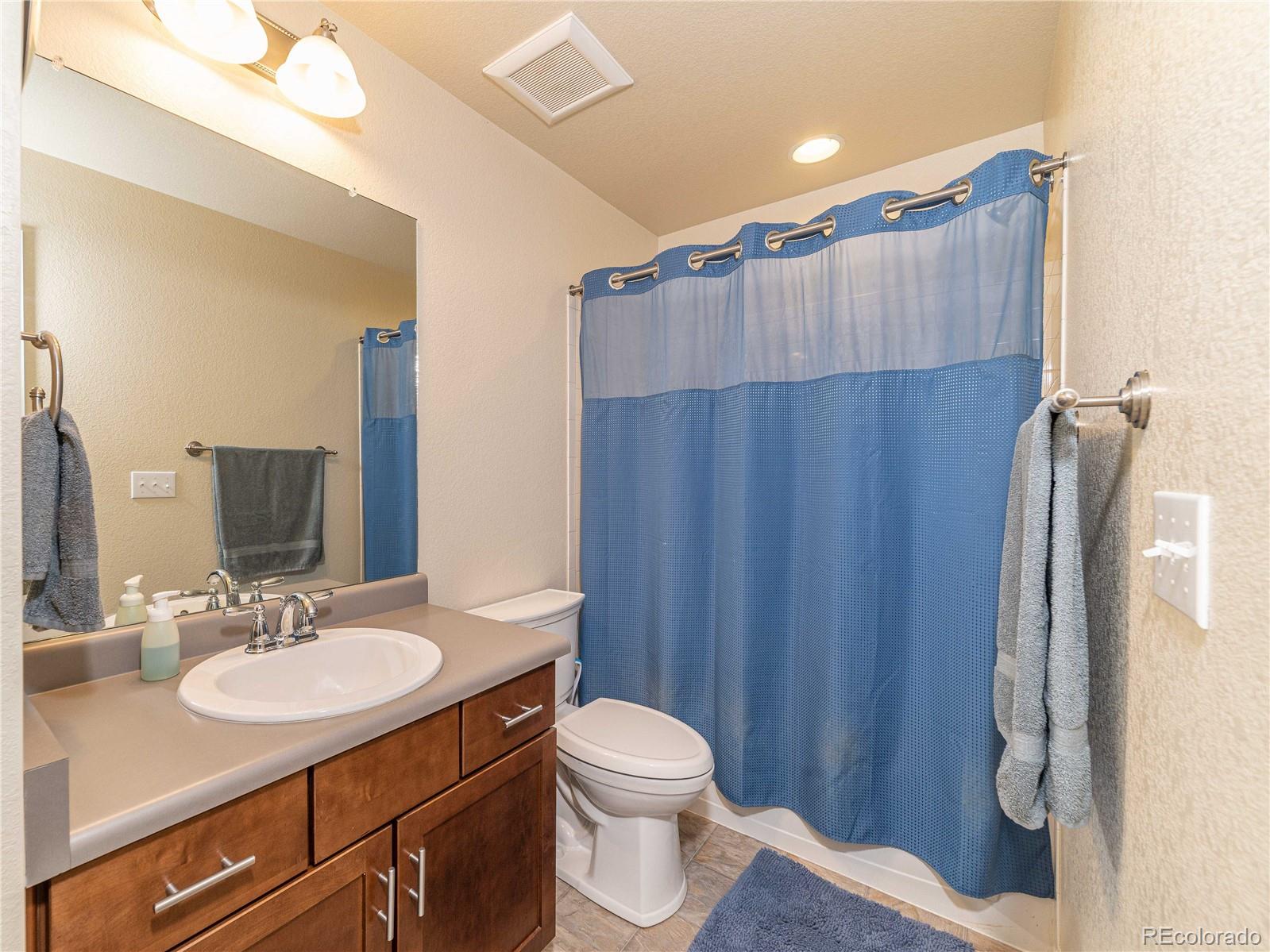 5025 Eagan Circle Longmont, CO 80503 - Photo 25 of 40 a bathroom with a sink toilet and shower