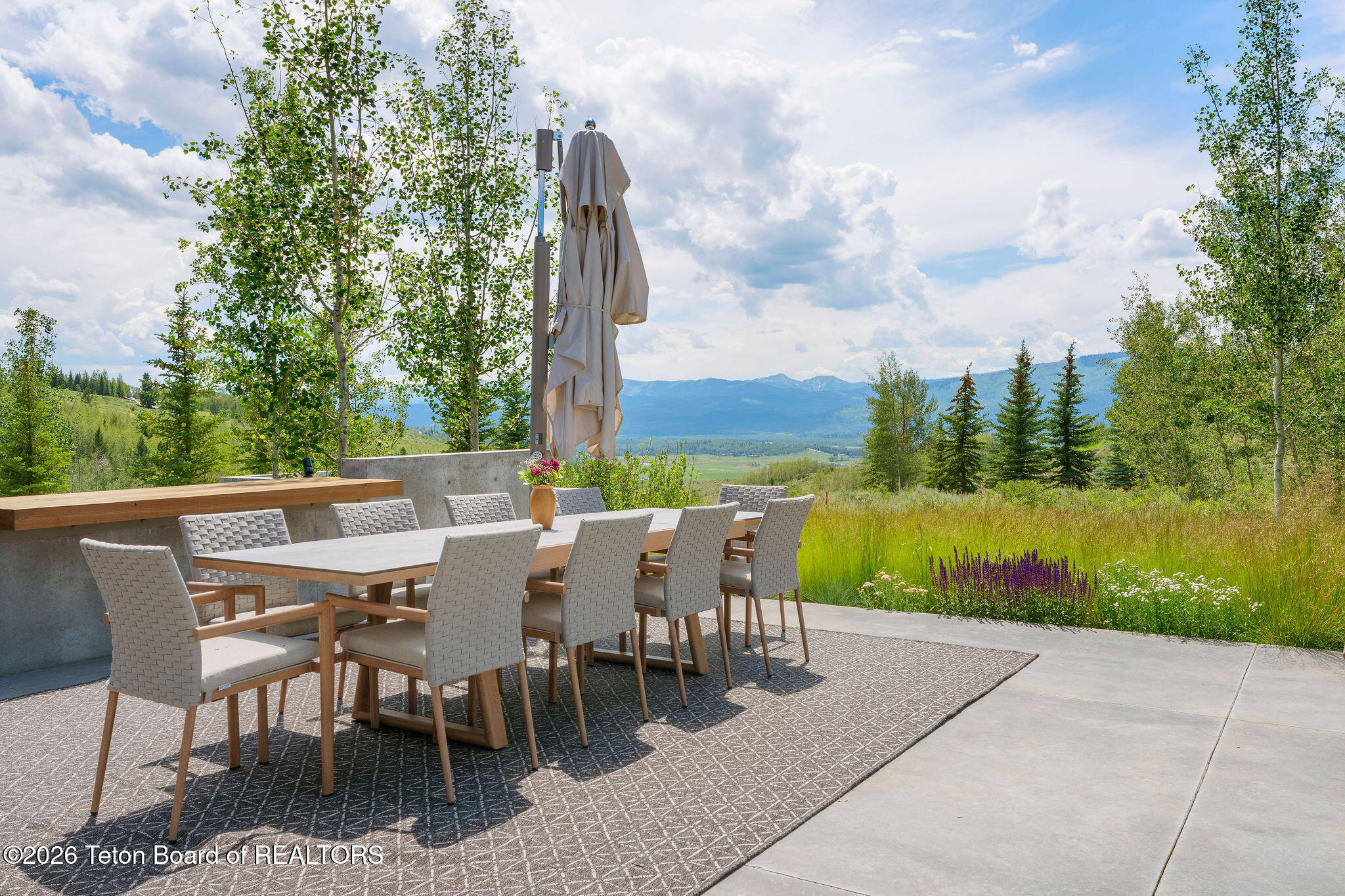 2005 West Bannock Road Jackson, WY 83001 - Photo 102 of 141 West patio off kitchen 2