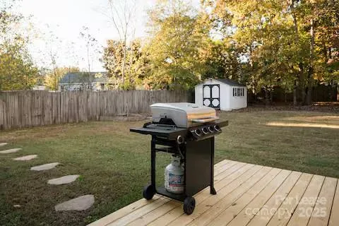 a house view with a garden space