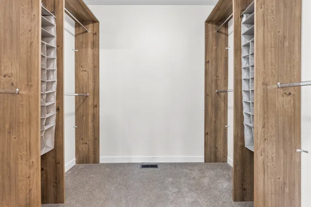 a view of an room with wooden floor