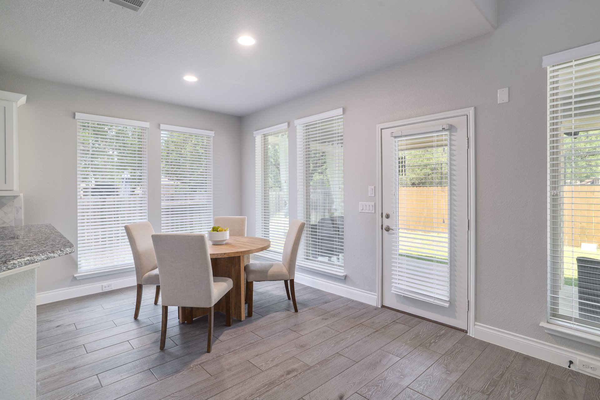 1513 Lakeside Ranch Road Georgetown, TX 78633 - Photo 18 of 40 Dining area with light wood-type flooring and recessed lighting