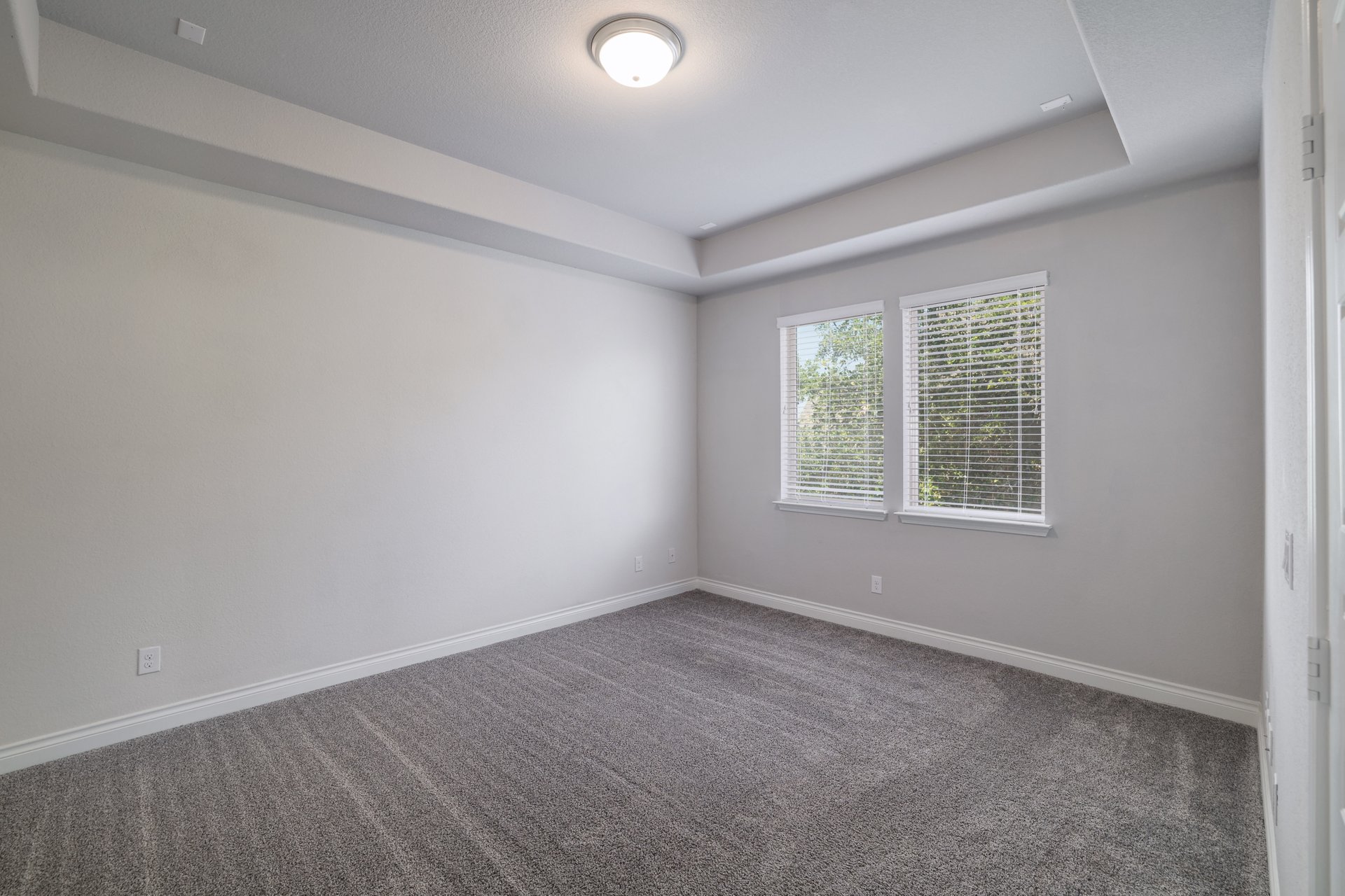 1513 Lakeside Ranch Road Georgetown, TX 78633 - Photo 35 of 40 Empty room featuring a raised ceiling and dark colored carpet