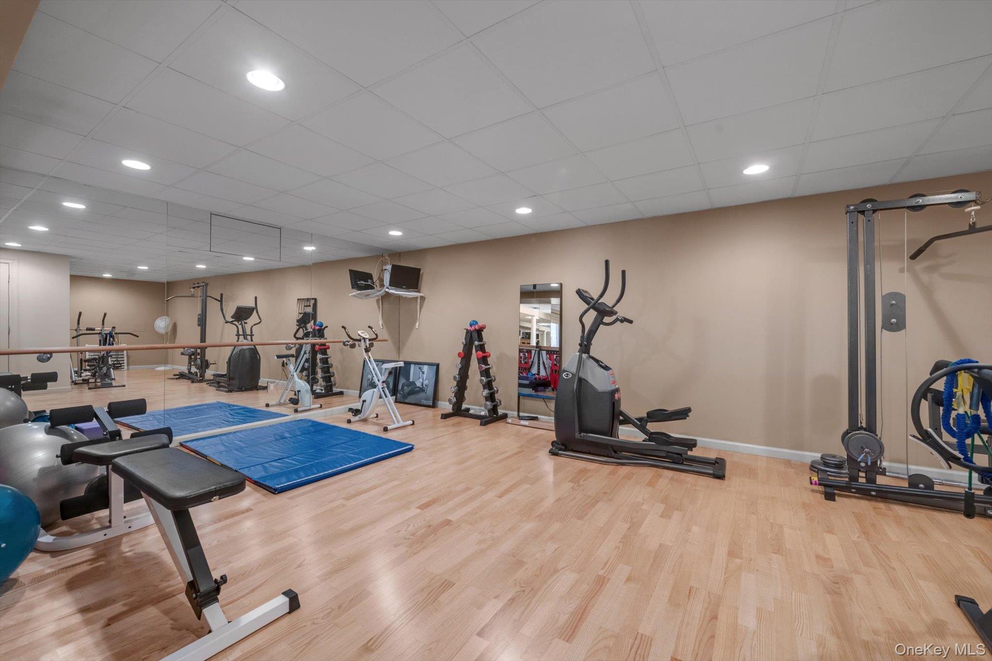 12 Overlook Court Locust Valley, NY 11560 - Photo 35 of 49 a view of a room with gym equipment