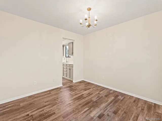 a view of an empty room