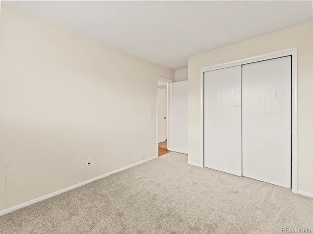 a view of an empty room