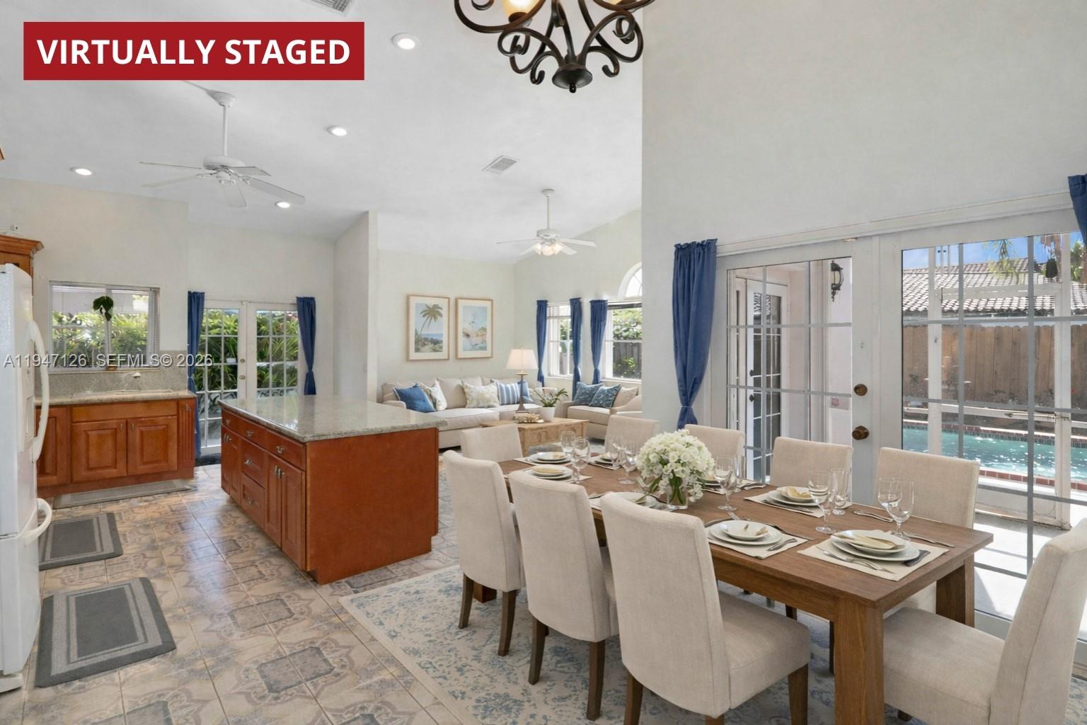 14826 Southwest 110th Terrace Miami, FL 33196 - Photo 7 of 40 a view of a dining room with furniture window and outside view