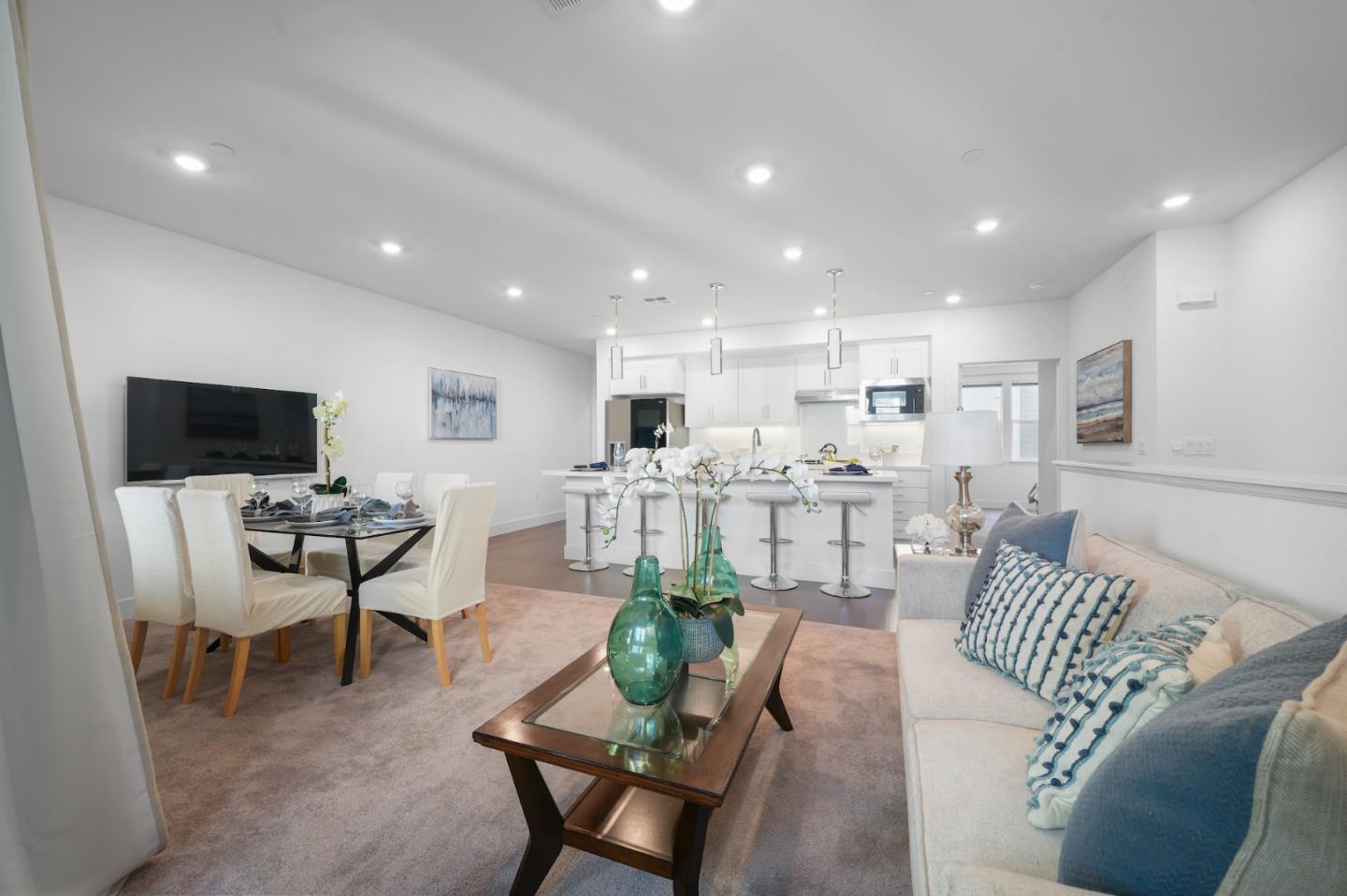 3029 Lamory Place Santa Clara, CA 95051 - Photo 2 of 25 a living room with furniture and a flat screen tv
