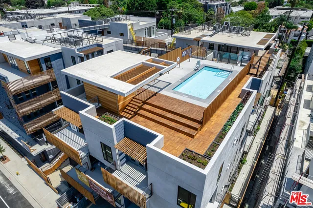 an outdoor space with patio