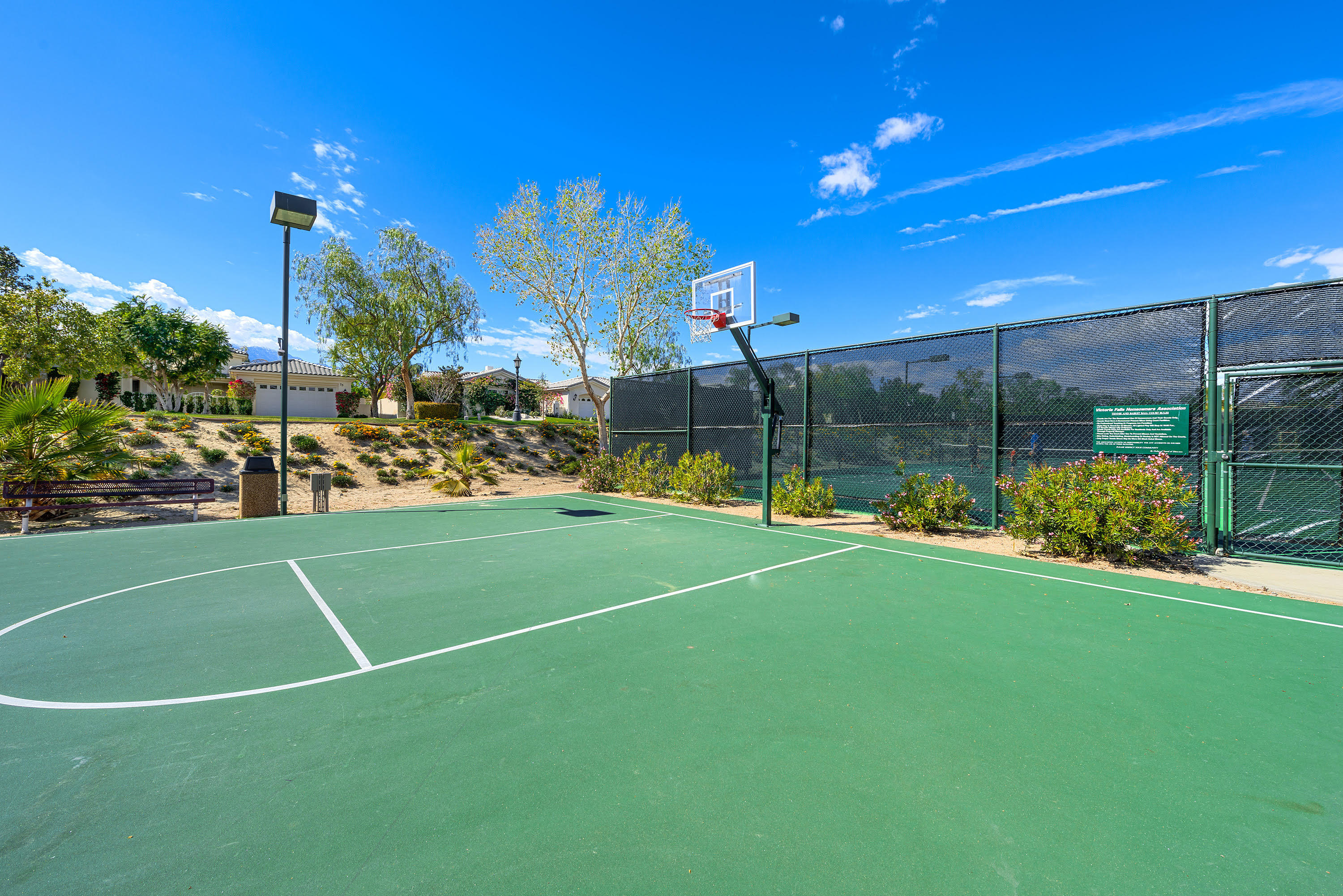 3 Trafalgar Rancho Mirage, CA 92270 - Photo 40 of 42 a view of a basket ball ground