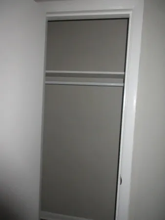 a bathroom with a window