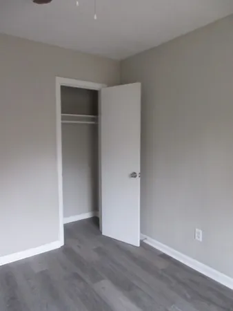 a close up view of a door