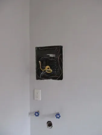 a view of wooden door