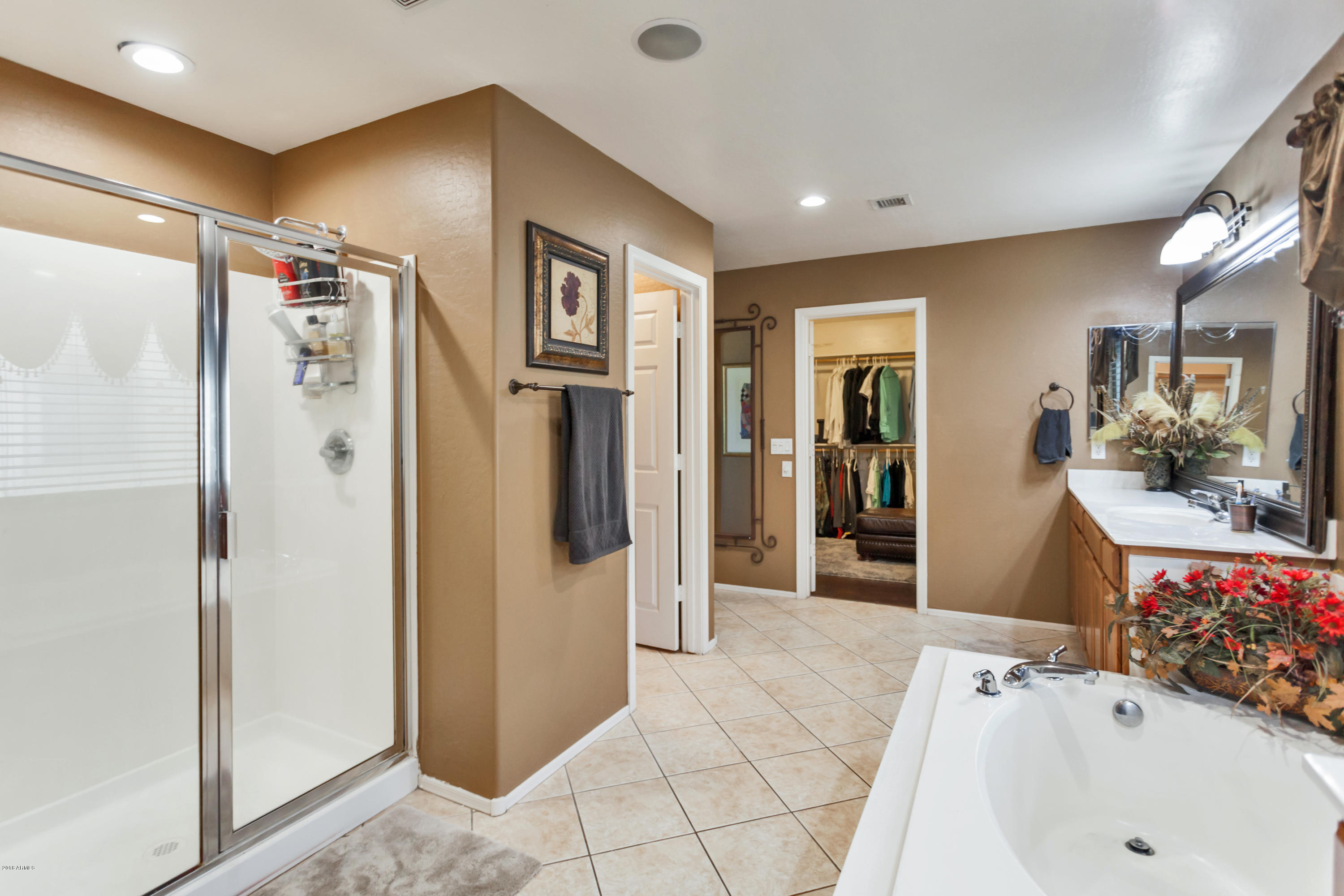 13558 West Calavar Road Surprise, AZ 85379 - Photo 14 of 31 a spacious bathroom with a tub and shower