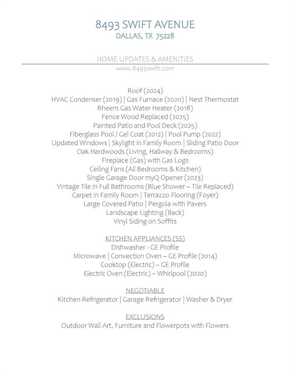 8493 Swift Avenue Dallas, TX 75228 - Photo 3 of 40 8493 Swift Avenue, Dallas, TX 75228 - www.8493Swift.com