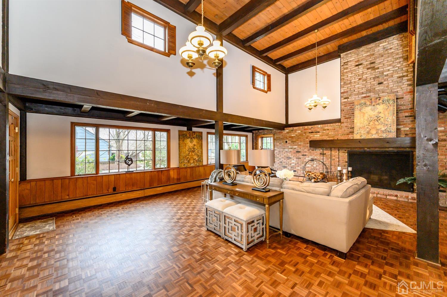 34 Mt Horeb Road Warren, NJ 07059 - Photo 23 of 55 a living room with furniture fireplace and a large window