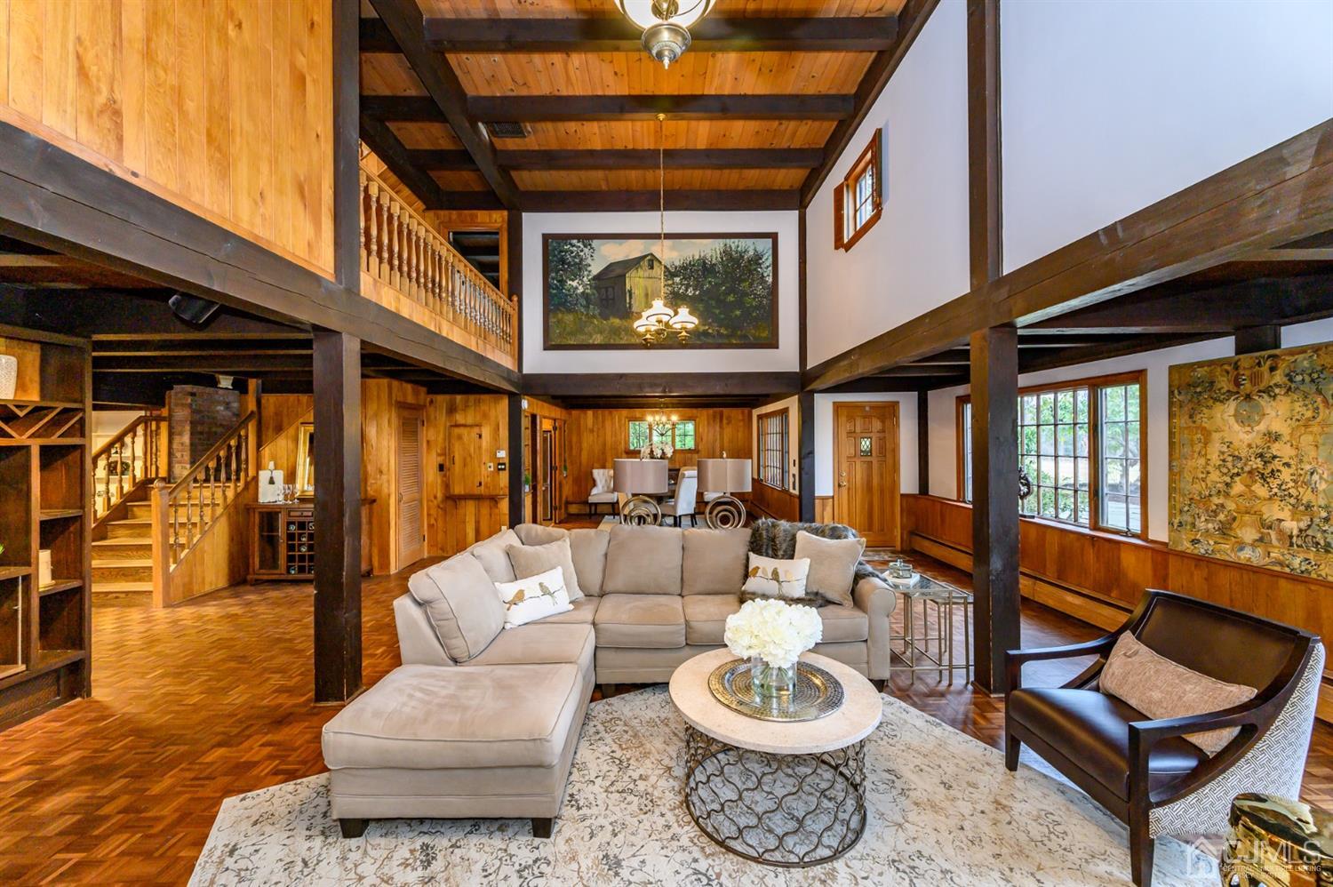 34 Mt Horeb Road Warren, NJ 07059 - Photo 24 of 55 a living room with furniture and a floor to ceiling window