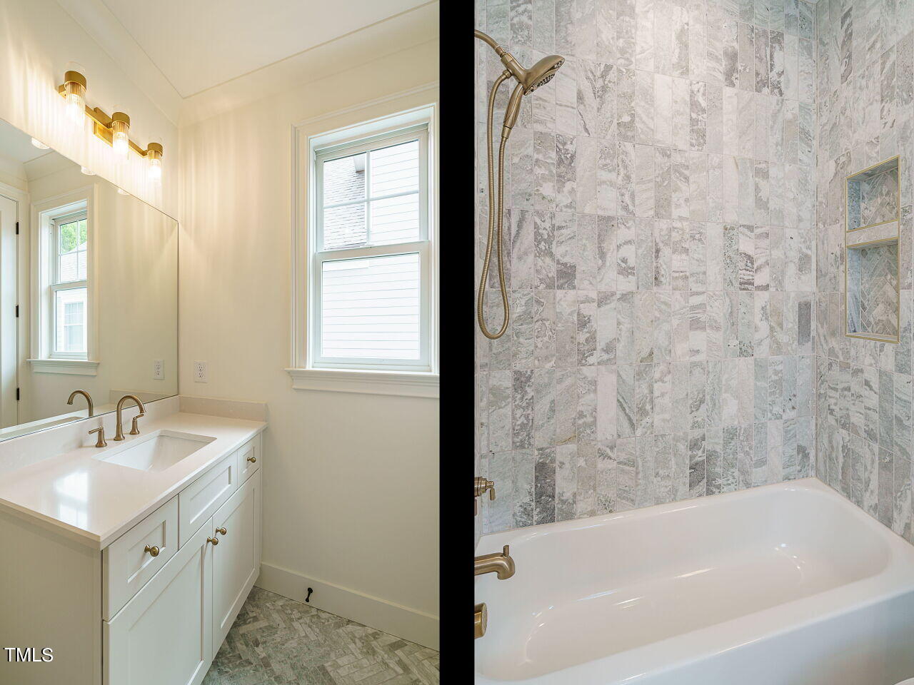 1706 Center Road Raleigh, NC 27608 - Photo 26 of 44 a bathroom with a bathtub and a sink