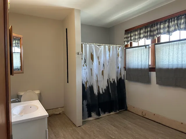 a view of a walk in closet