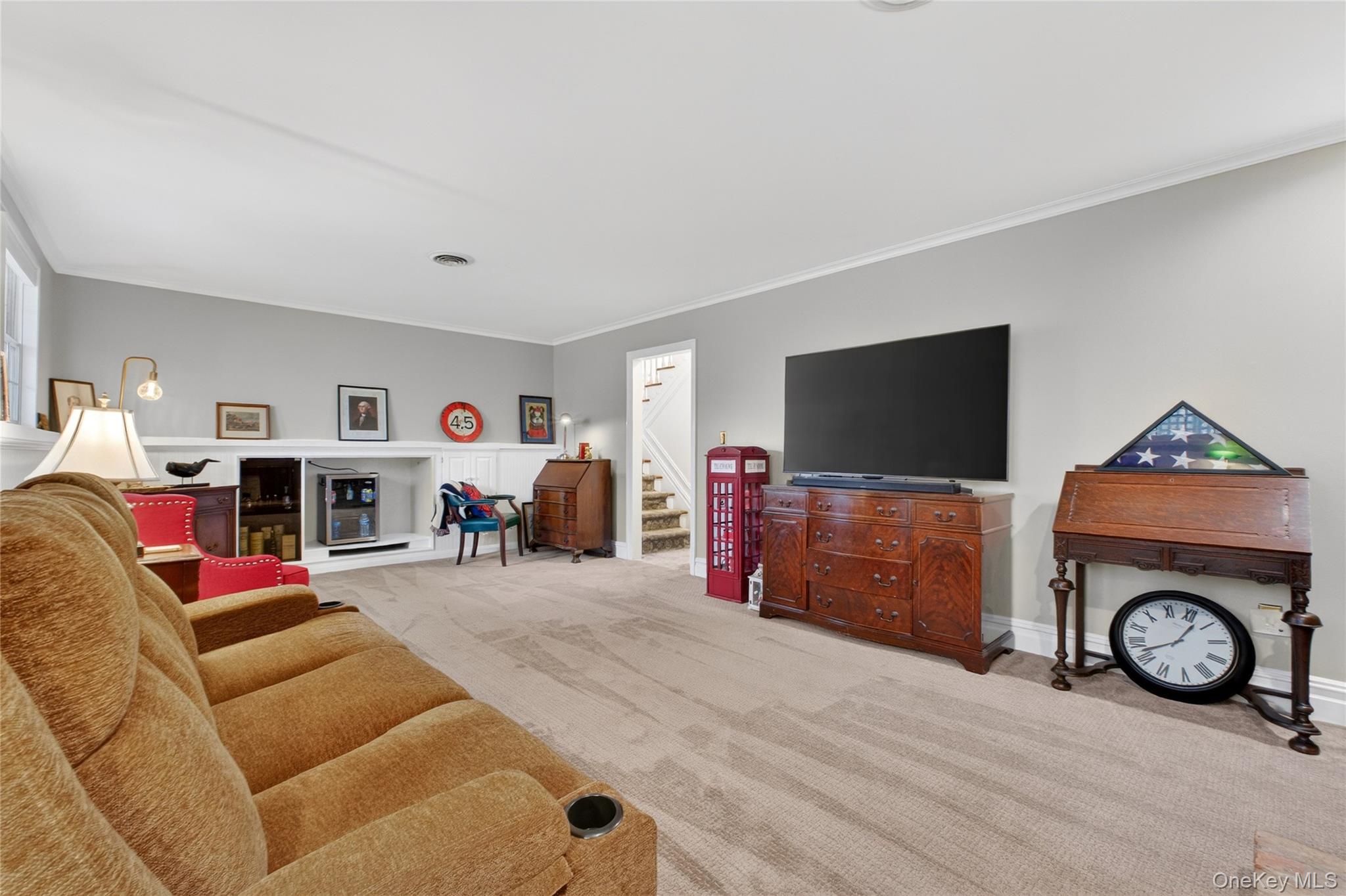 58 Dutchess Hill Road Poughkeepsie, NY 12601 - Photo 29 of 50 Family room with brick fireplace and built ins