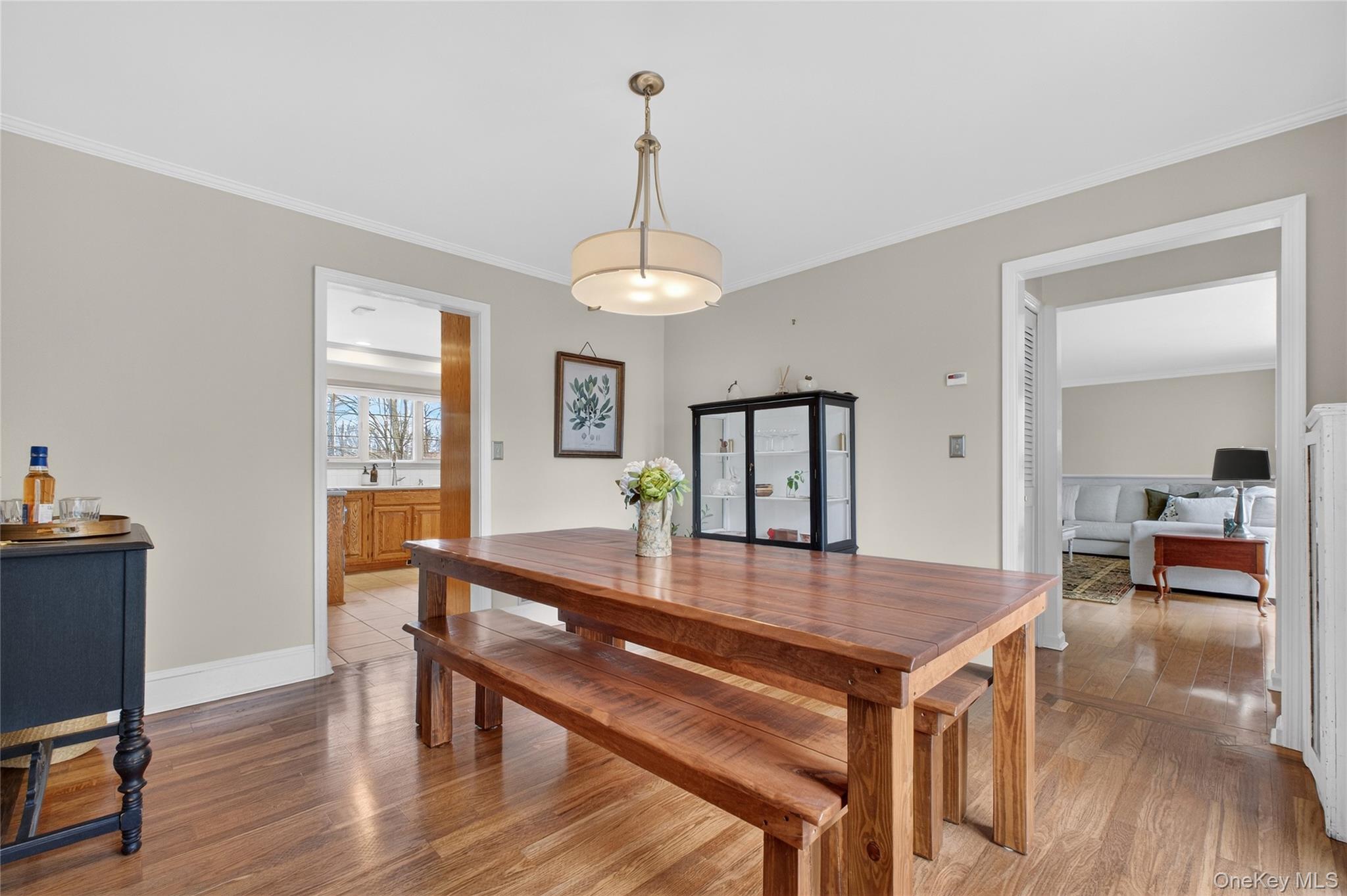 58 Dutchess Hill Road Poughkeepsie, NY 12601 - Photo 8 of 50 Formal dining room with hardwood floors open to LR, kitchen and sunroom