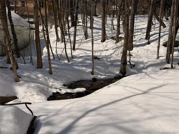 a view of a backyard of the house