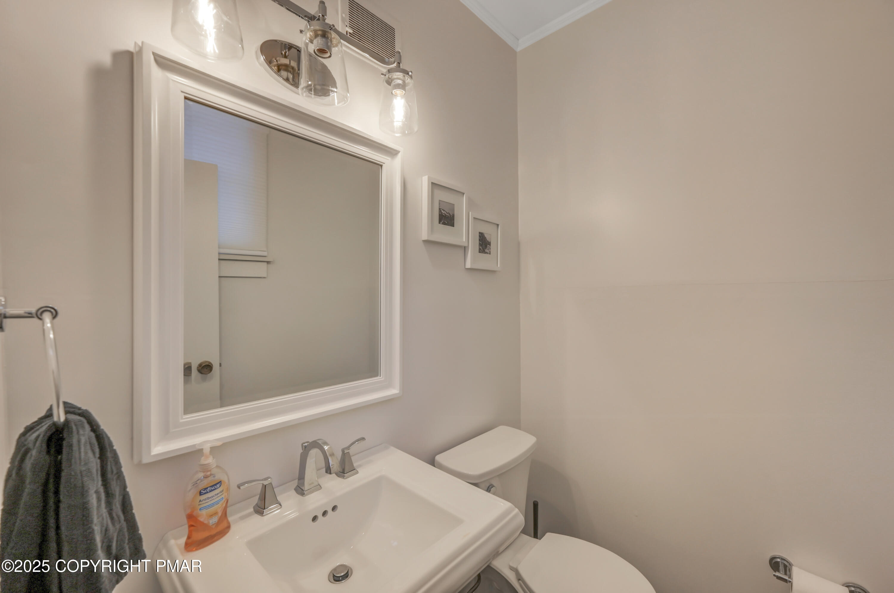 2148 Laurel Lane Cresco, PA 18326 - Photo 29 of 58 a bathroom with a sink mirror and toilet