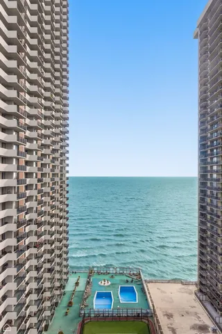 a view of a balcony with an outdoor space